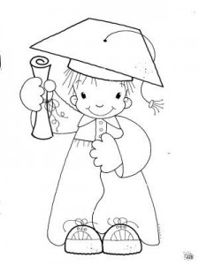 DIBUJOS DE GRADUACION PARA COLOREAR